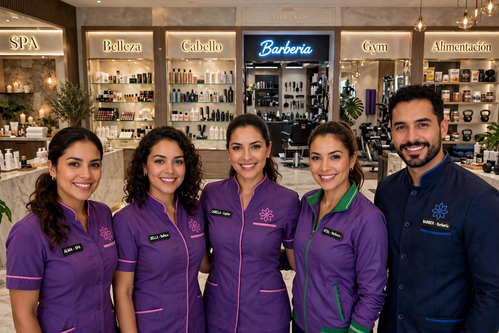 Equipo de agentes de la Tienda Adreko’s